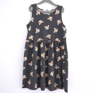 H&M Sleeveless Animal Print Cotton Dress size 8-10Y